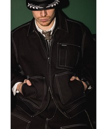 デニムジャケット gジャン 「別注」UNIVERSAL OVERALL / デニム ワーク ジャケット メンズ｜ZOZOTOWN Yahoo!店