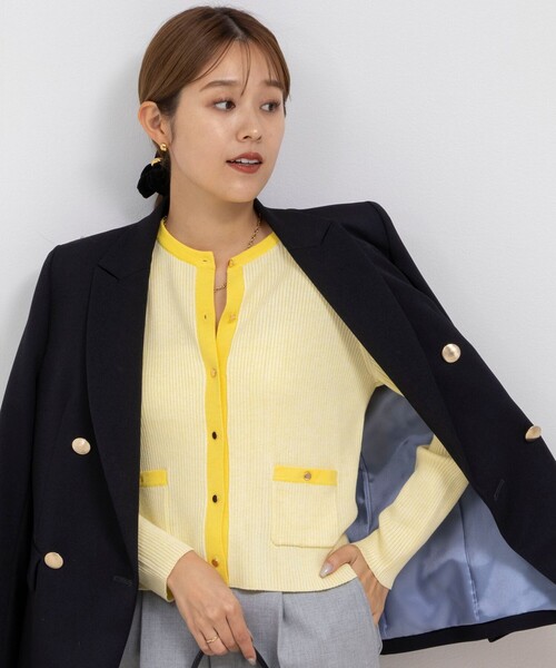 nollys カーディガン NOLLEY'S（ノーリーズ） カーディガン 「手洗い可能」「アンサンブル
