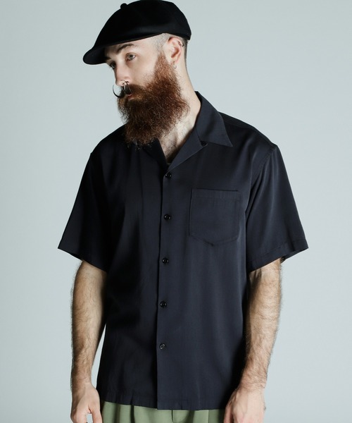 Schott｜CR PLAIN SHIRT/コットン レーヨン プレーンシャツ