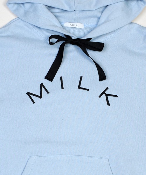 MILK（ミルク） パーカー ラウンドロゴ パーカー レディース