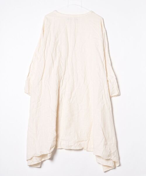 conges payes ADIEU TRISTESSE」 長袖ワンピース - ベージュ  