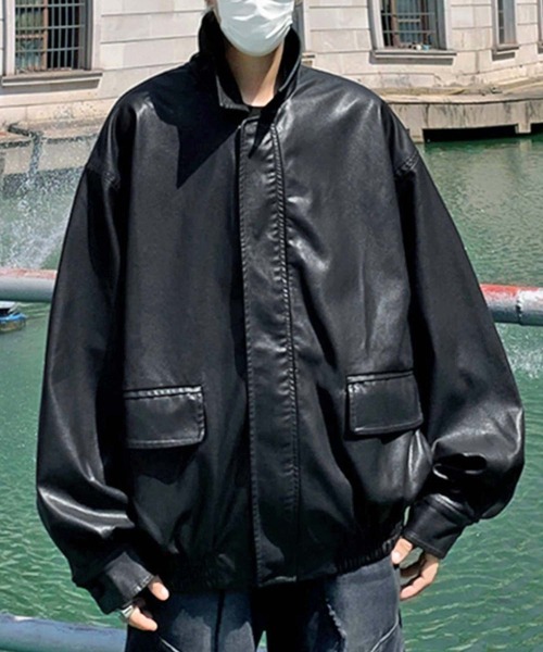 新品　ISSUETHINGS メンズ　ビックシルエットブルゾン GERRY（ジェリー）の「【ユニセックス】GERRY / ビッグシルエット