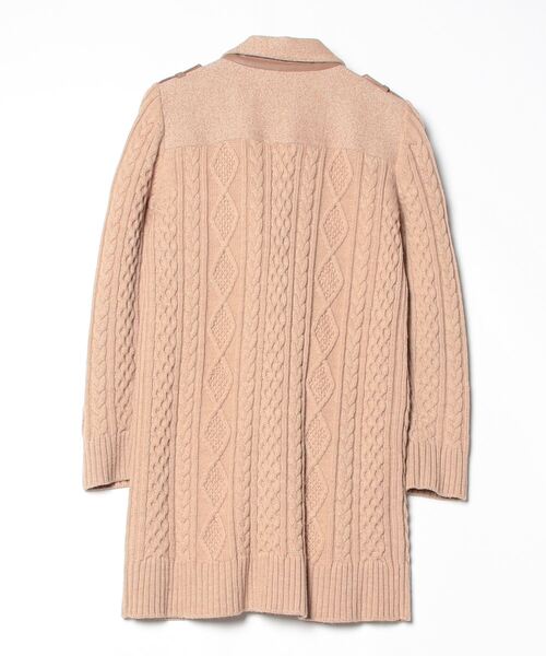 「LE JOUR」 ニットコート 38 ベージュ レディース_画像2