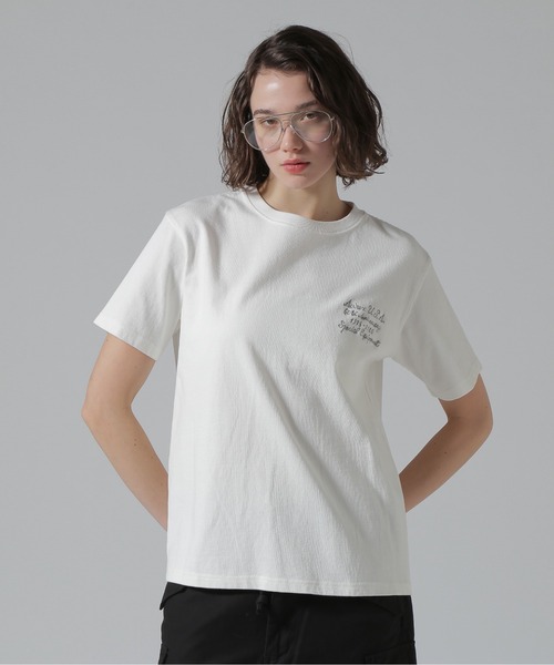 AVIREX tシャツ 「50th Anniversary」LEATHER PATCHED VARSITY T