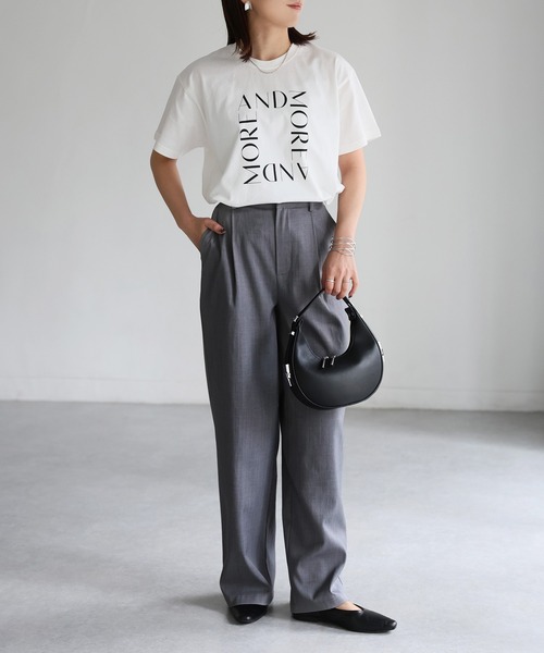 tシャツ スクエアロゴプリント半袖Tシャツ レディース | Riberry | 06
