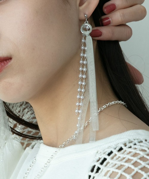 HARE ピアス チュールリボンピアス(HARE) レディース : ZOZOTOWN