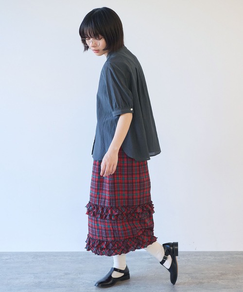 8 bull de savon ビュルデサボン 長袖 ブラウス シャツ トップス bulle de savon（ビュルデサボン） ブラウス シャツ lace patchwork