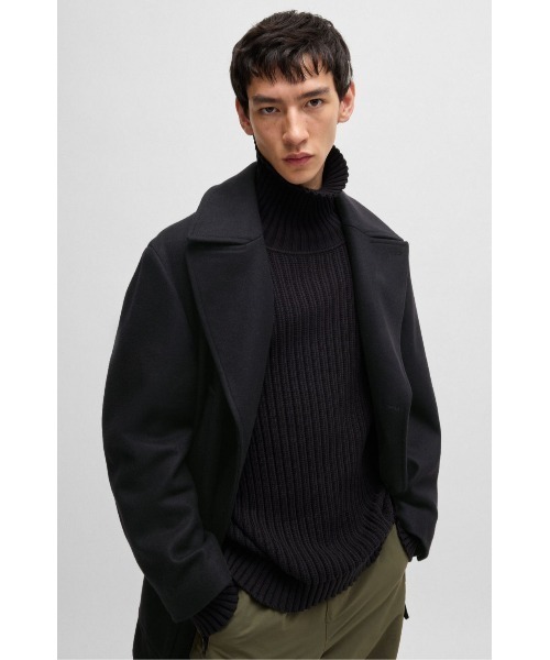 HUGO pコート ピーコート ウール ダブルブレスト メンズ : ZOZOTOWN