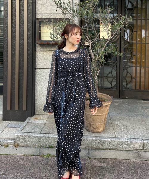 ROSY LUCE（ロージールーチェ） ワンピース シアーシフォンチュール