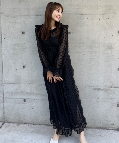 ROSY LUCE（ロージールーチェ） ワンピース シアーシフォンチュール