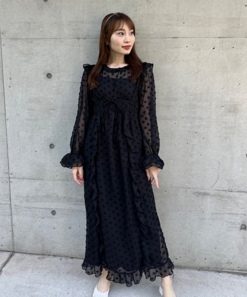 ROSY LUCE（ロージールーチェ） ワンピース シアーシフォンチュール