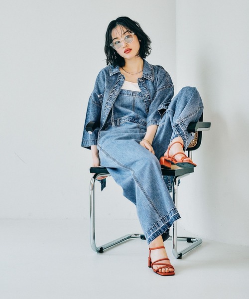 LEPSIM｜BIGデニム5分袖シャツチュニック | Rakuten Fashion
