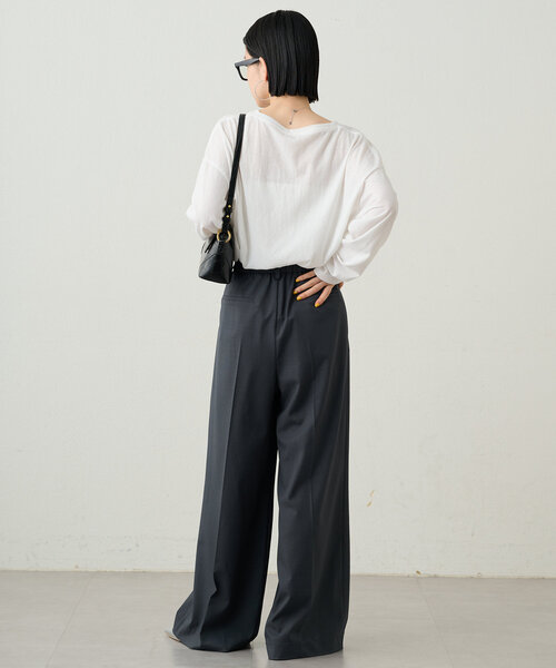 Loungedress tシャツ シアーロゴカットソー レディース