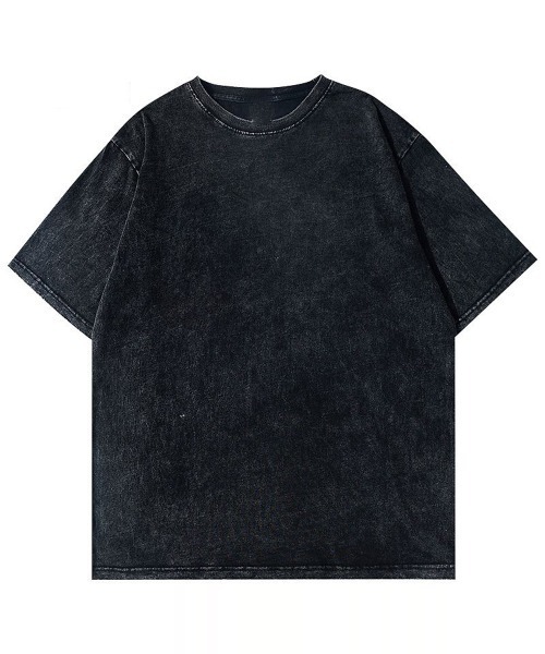 NEW GENTLEMAN tシャツ ブラックアウト ピグメント加工 オーバー