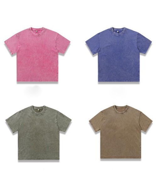 NEW GENTLEMAN tシャツ ブラックアウト ピグメント加工 オーバー