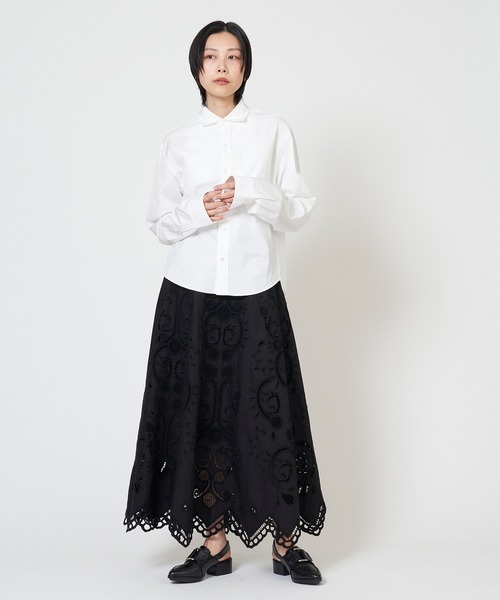 IRENE　エンブロイダリーレース　スカート エンブロイダリーレース・スカート/40代50代からのレディース