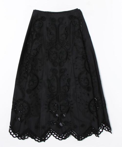 THE SHINZONE スカート EMBROIDERY LACE SKIRT エンブロイダリー