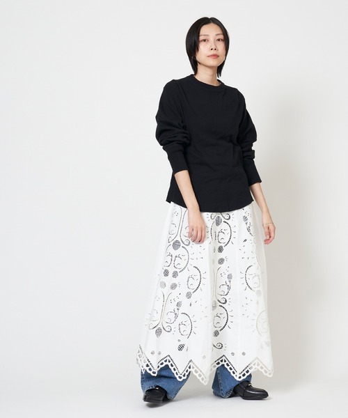 THE SHINZONE スカート EMBROIDERY LACE SKIRT エンブロイダリー