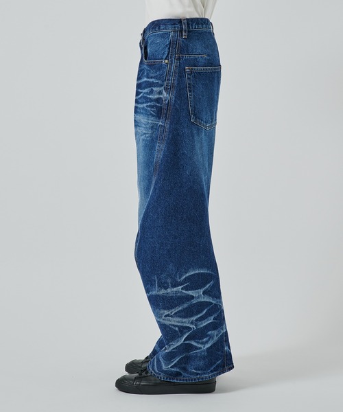 NVRFRGT ジーンズ 別注 3D TWISTED WIDE LEG JEANS メンズ