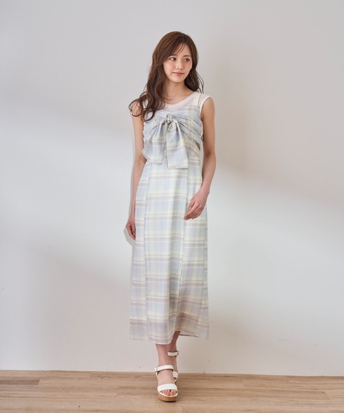 31 Sons de mode ワンピース 2025春夏新作 2WAYリボンプリント