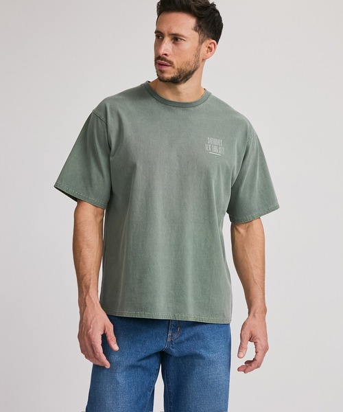 Saturdays NYC tシャツ Slash Pigment Relax SS Tee メンズ