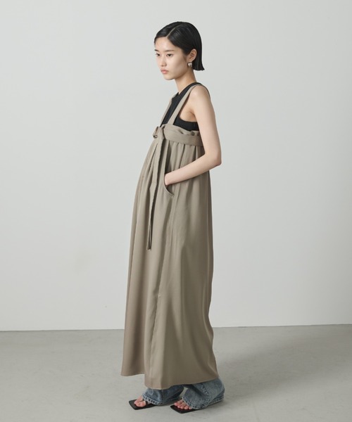 EXCENTRIQUE ジャンスカ AIC. ジャンパースカート ベルトデザインロングジャンスカ : ZOZOTOWN