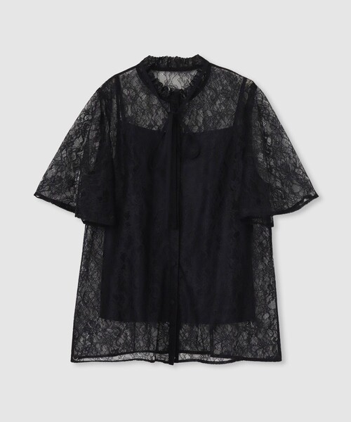 可愛い！【LOULOU WILLOUGHBY】レースリボンブラウス　新品未使用 LOULOU WILLOUGHBY（ルルウィルビー） ブラウス シャツ 「LOULOU