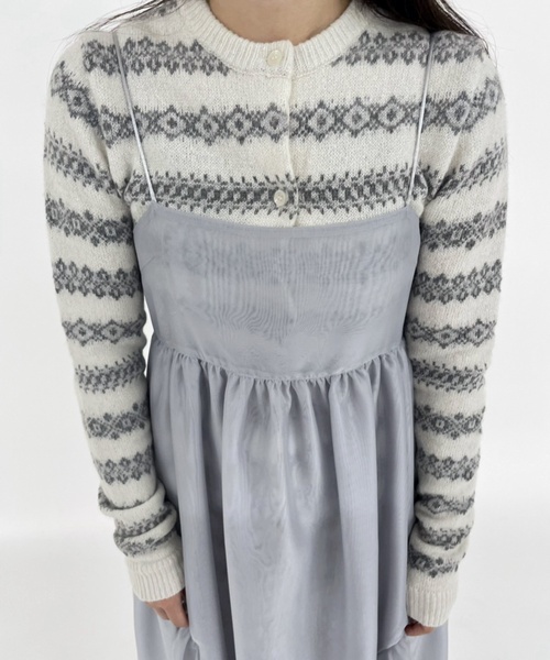 「EDIT. FOR LULU」 ニットカーディガン - ホワイト レディース_画像4