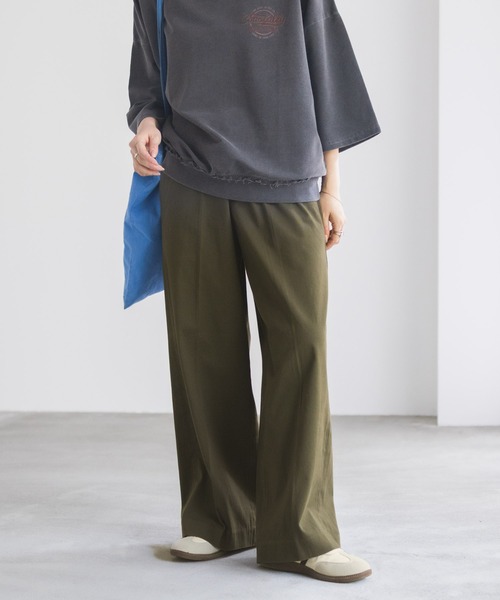 NAVY チノパン ワイドチノパンツ レディース : ZOZOTOWN Yahoo!店