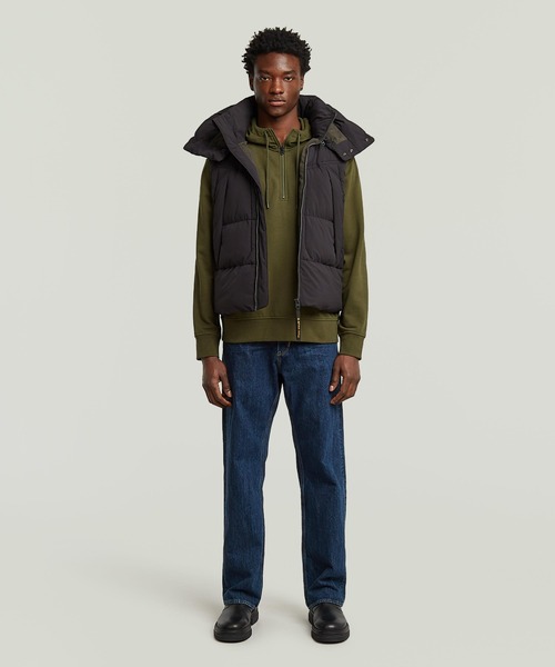 G-STAR RAW ダウンベスト ベスト G-WHISTLER PADDED HOODED VEST 2.0