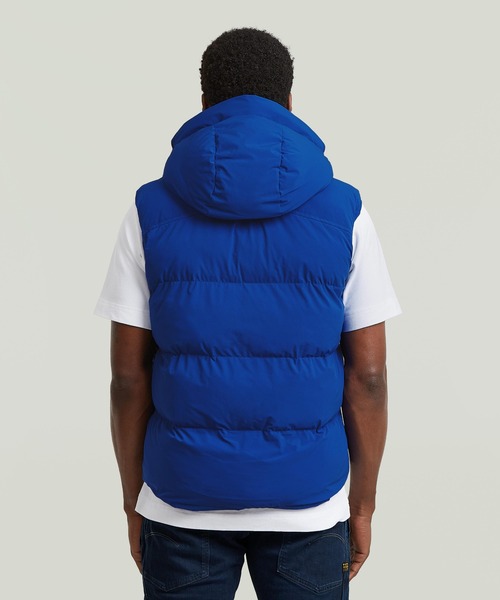 G-STAR RAW ダウンベスト ベスト G-WHISTLER PADDED HOODED VEST 2.0