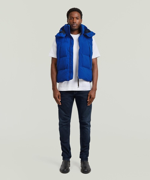 G-STAR RAW ダウンベスト ベスト G-WHISTLER PADDED HOODED VEST 2.0