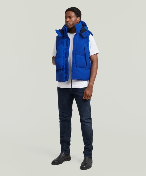 G-STAR RAW ダウンベスト ベスト G-WHISTLER PADDED HOODED VEST 2.0