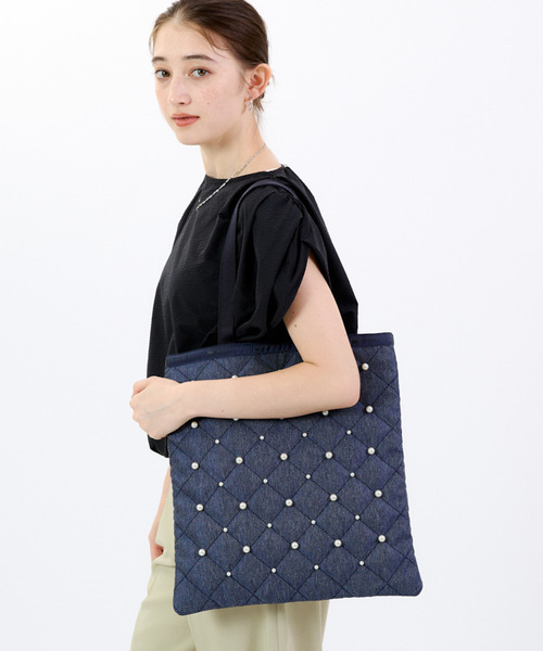 レスポートサック　トワイライトパール LeSportsac トートバッグ LG EMERALD TOTE W/ PEARLS