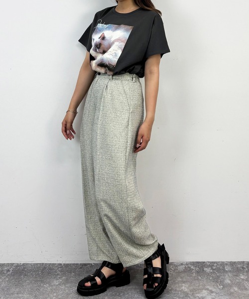 tシャツ フレンチスリーブ猫Tシャツ レディース : ZOZOTOWN Yahoo!店