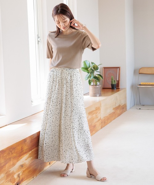 「GLOBAL WORK」 半袖カットソー LARGE ブラック レディース