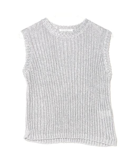 「BEAUTY&YOUTH UNITED ARROWS」 ノースリーブニット FREE シルバー レディース