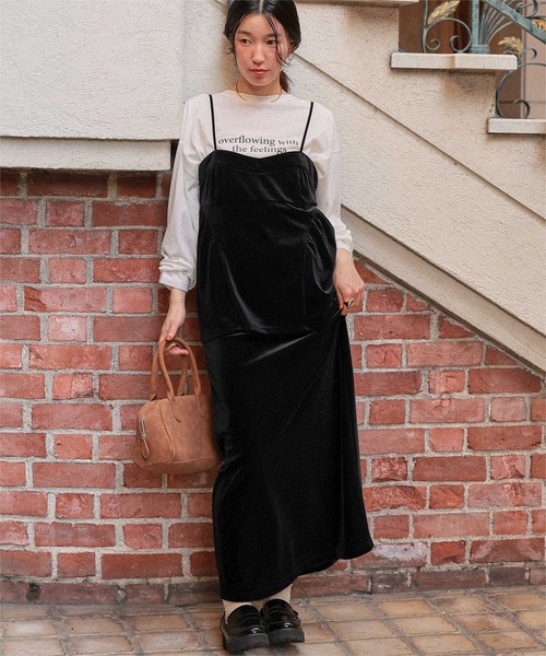 titivate（ティティベイト） スカート Iラインベロアスカート