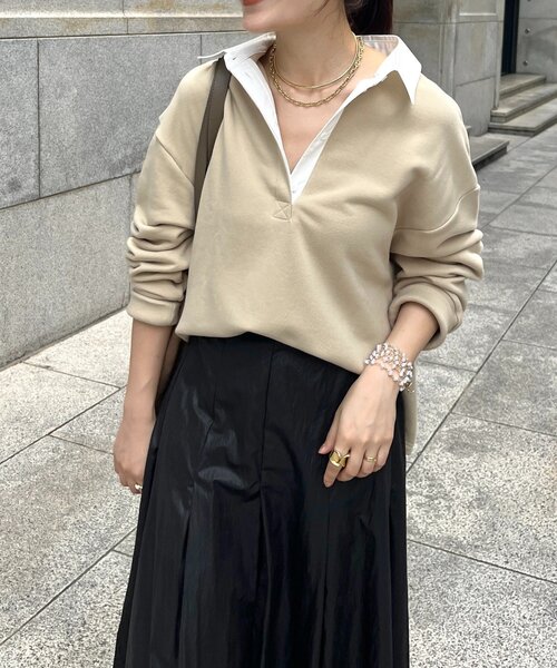 DouDou（ドゥドゥ） tシャツ 「インフルエンサー OKOCHI企画」シャツ襟 