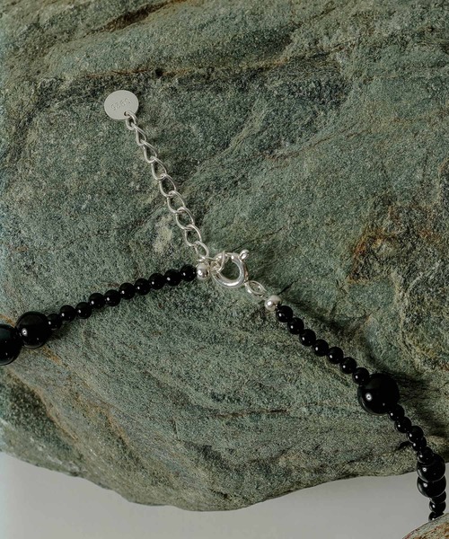 emesuelee ネックレス silver925 onyx necklace シルバー925 オニキス