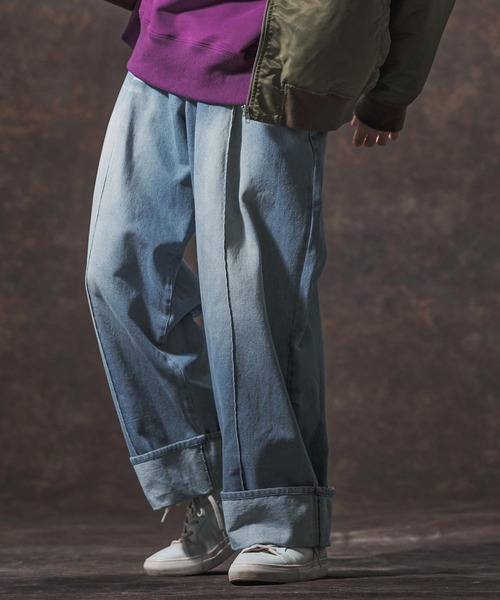 Jih Nunc（ジーヌンク） ジーンズ mp14002-11.5ozデニムロールアップ