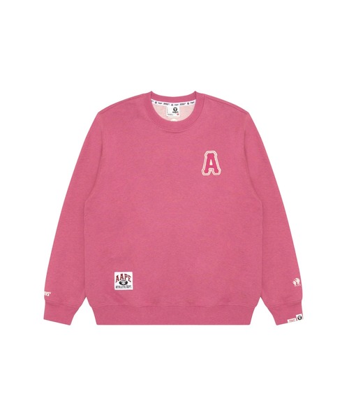 A BATHING APE ピンクスウェット AAPE BY A BATHING APE（エーエイプバイアベイシングエイプ