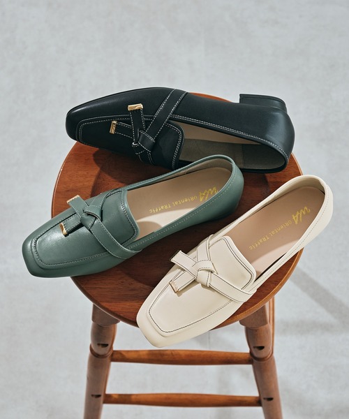 WA ORiental TRaffic パンプス 2025秋冬新作リボンデザインローファー