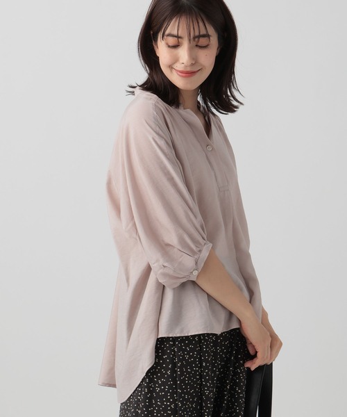 「Elura」 7分袖ブラウス MEDIUM ライトイエロー レディース_画像7