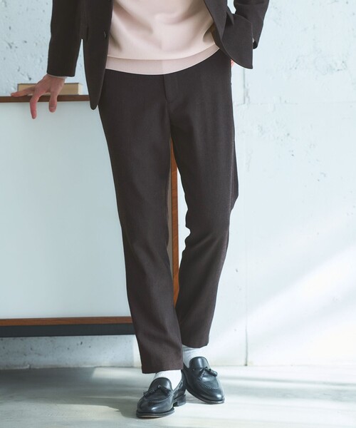 パンツ ウォッシャブル ホームスパン ナロー ユーティリティパンツ S1 -ストレッチ- メンズ | green label relaxing | 02