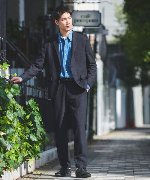 パンツ ウォッシャブル ホームスパン ナロー ユーティリティパンツ S1 -ストレッチ- メンズ | green label relaxing | 09