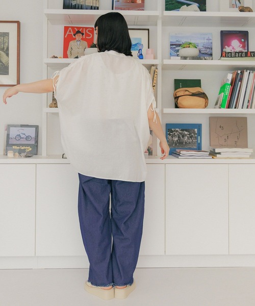 「niko and...」 半袖ブラウス MEDIUM ブラック レディース_画像5