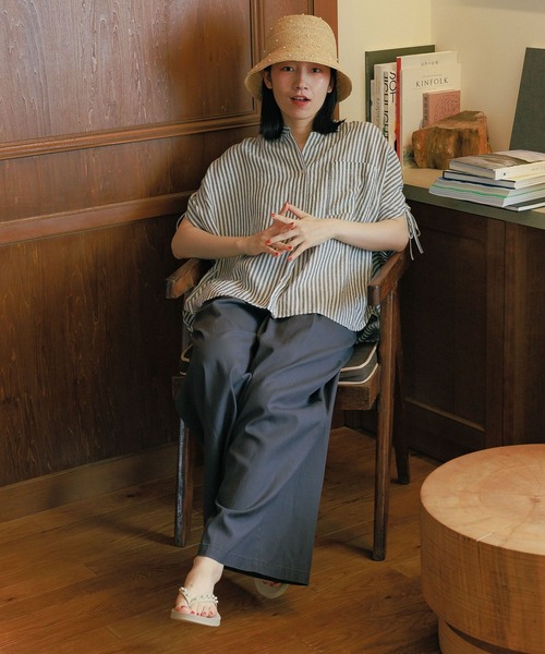 「niko and...」 半袖ブラウス MEDIUM ブラック レディース_画像7