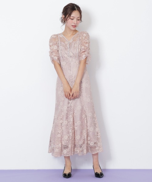 Jill by Jill stuart 未使用　ピンクベージュと黒のドレス JILL by JILL STUART（ジルバイジルスチュアート） ワンピース ラメ