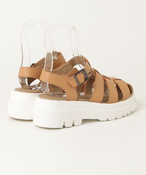 「Minnetonka」 フラットサンダル 8 ベージュ レディース_画像2